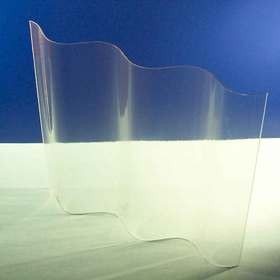 PVC-Lichtplatten 1,1 mm Sinuswelle 76/18 rund -farblos-
