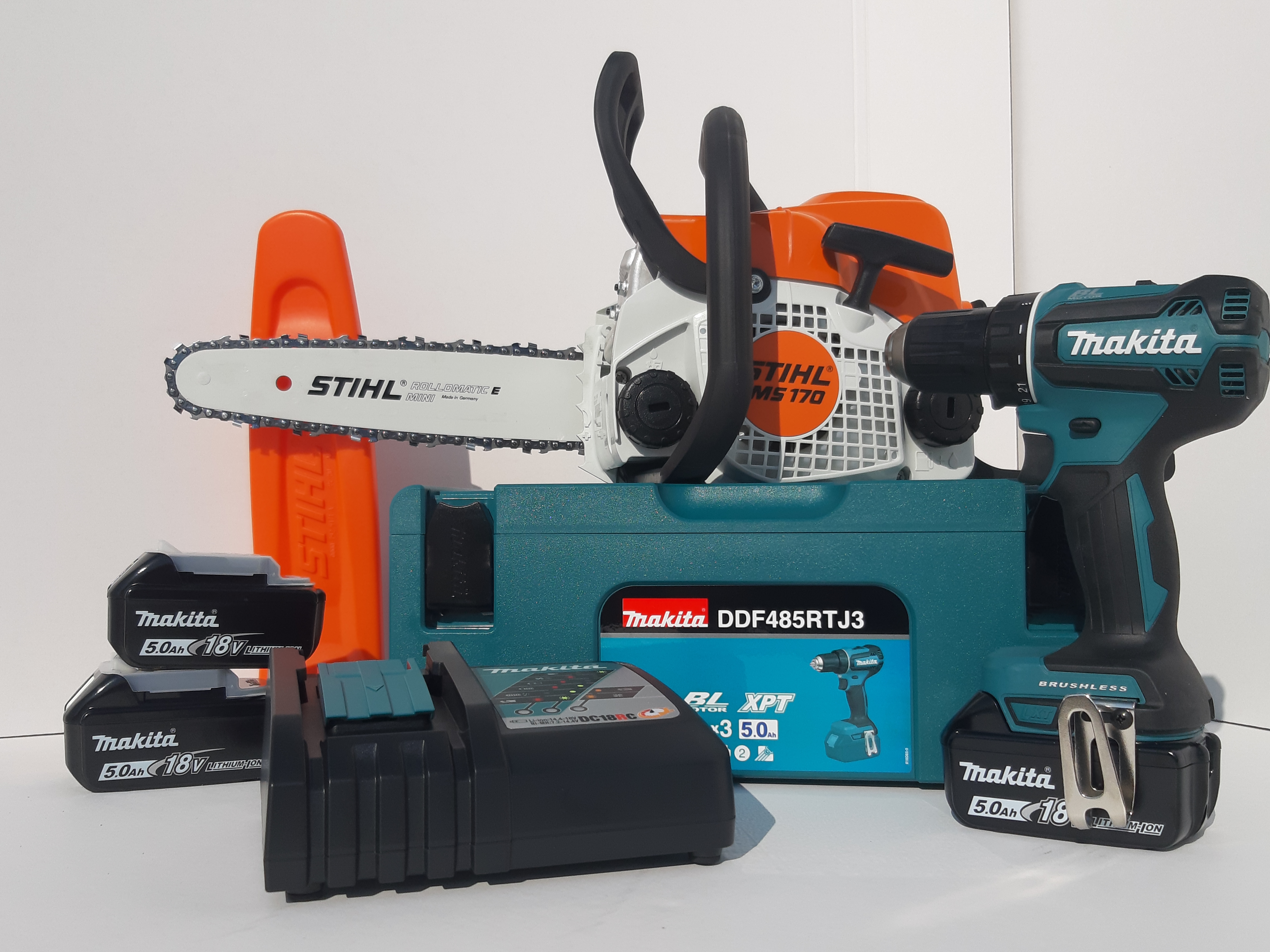 Makita Entfernungsmesser Zubehör : Makita ddf485rtj3 stihl kettensäge ms170 dachdeckermarkt24