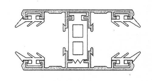 Alu-Thermo-Mittelsystem 16 (Komplettsystem Alu+Distanz+Alu)