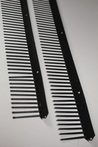 Traufenlüftungskamm - Universal Kunststoff, 55mm x 1m, Farbe Schwarz, 10 meter Pack