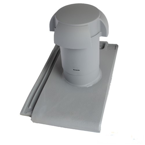 Rhedach Lüfterziegel DN 150 + KWA für Braas GRANAT 13 V